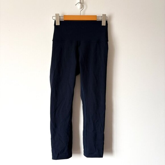 Lululemon Wunder Train High-Rise Crop Legging 21" True Navy  Size 4 - Picture 3 of 6